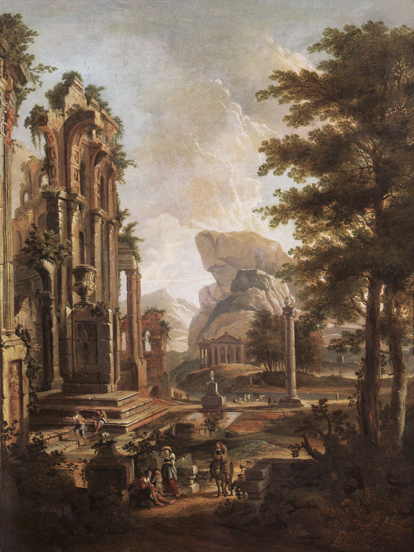 Capriccio with Figures and Ruins